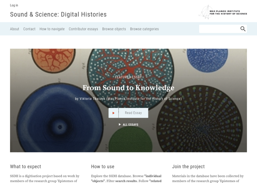 Sound & Science: Digital Histories