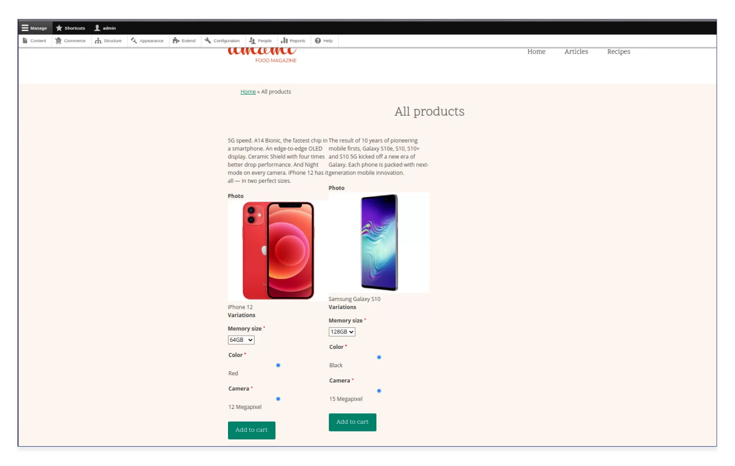 Product page 2