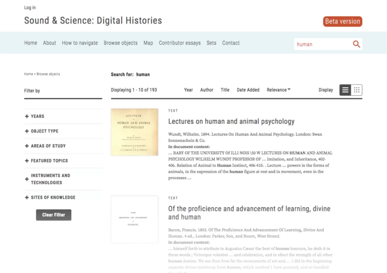 Sound & Science: Digital Histories (SSDH)